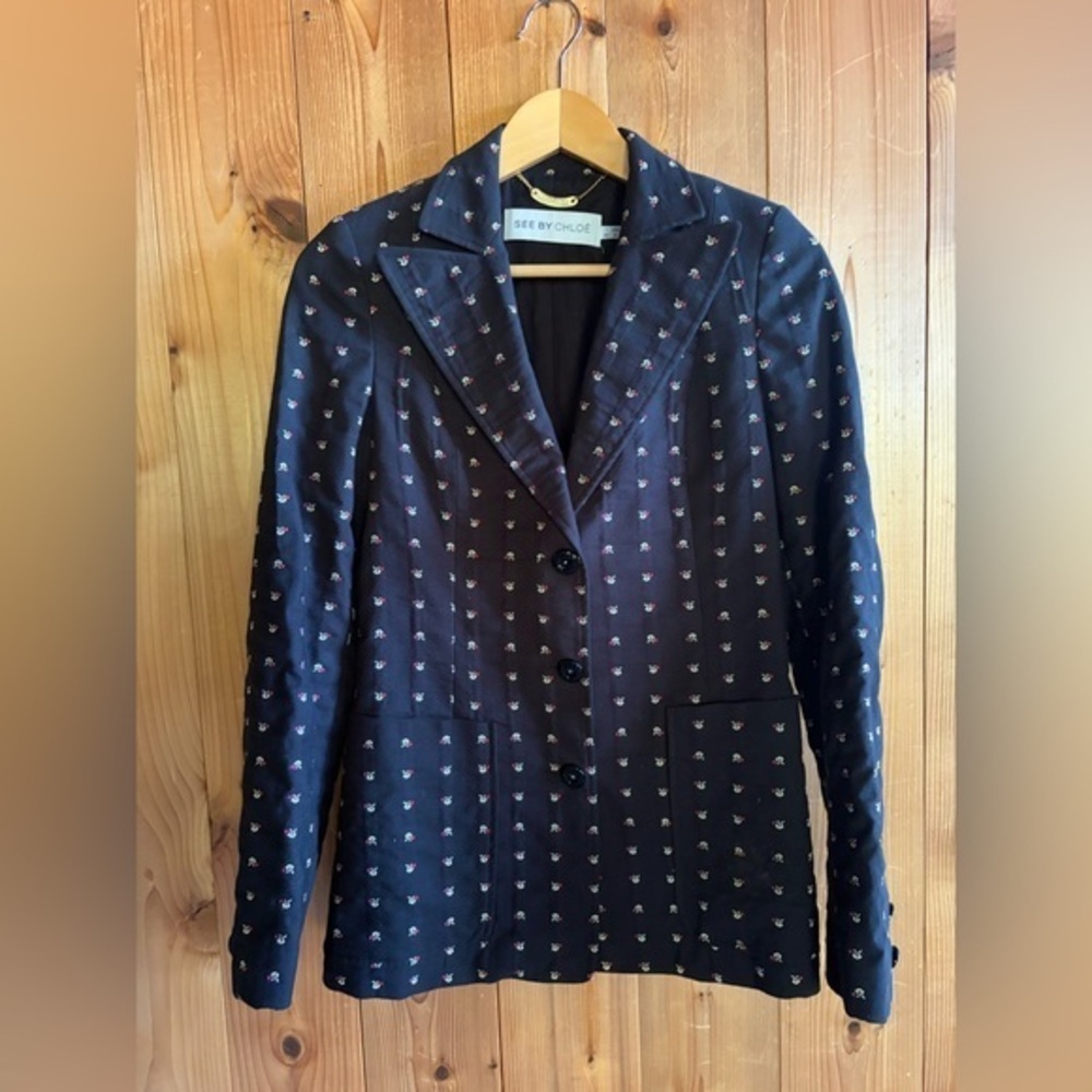 See By Chloé Emeoidered Blazer Jacket